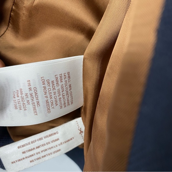 Coach Mini Navy Peacoat NWT - Picture 6 of 10